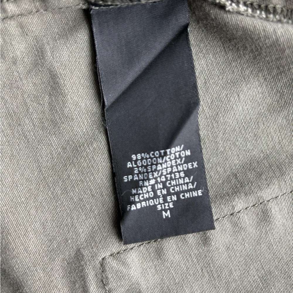 1822 Denim Utility Jacket, Sage Green, size M - Picture 6 of 7